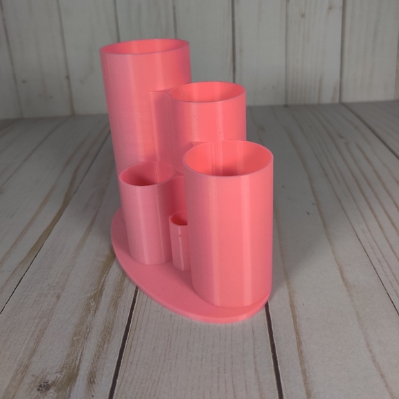 Pink 3d printed pencil/makeup holder - Picture 4 of 7